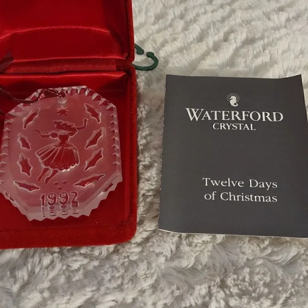 Vtg Waterford Crystal 12 Days of Christmas 